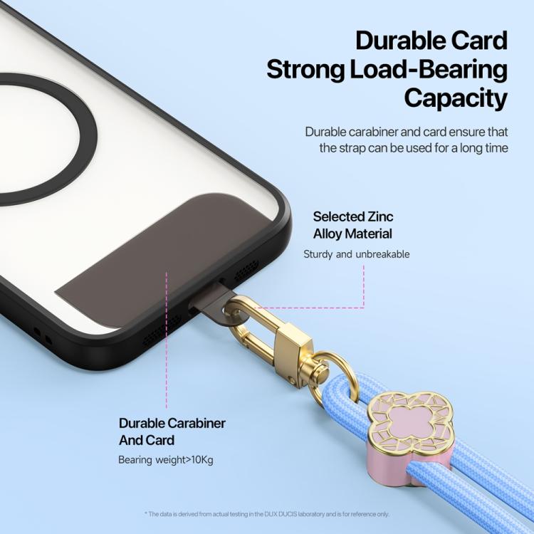 Cordón Ajustable para Teléfono Dux Ducis Garden Begonia Función Corto (Azul Cielo)