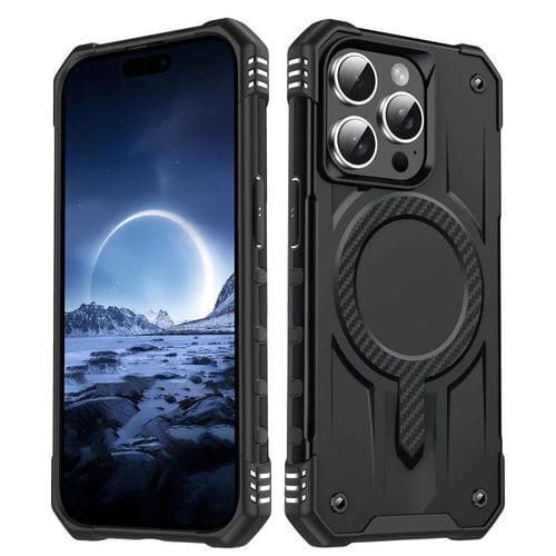 Funda híbrida TPU y PC Straship Magsafe para iPhone 14 Pro (Negra)