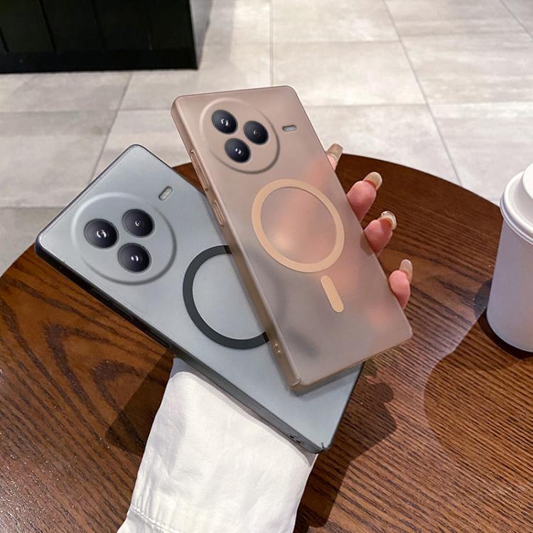 Funda para Xiaomi Civi 5 Pro con orificio fino, antiniebla y MagSafe (dorada)
