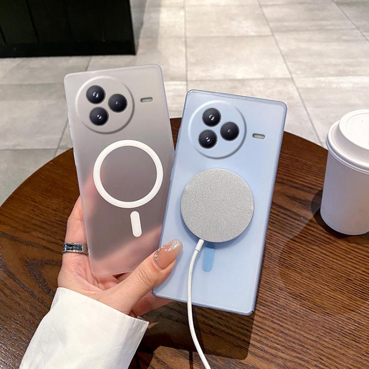 Funda para teléfono Xiaomi Civi 5 Pro con orificio fino, antiniebla y MagSafe (azul transparente)