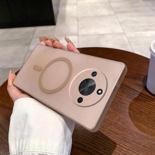 Estuche para Honor X50 con Protección Contra Frío y Hielo, Orificios Finos y Magsafe (Dorado)