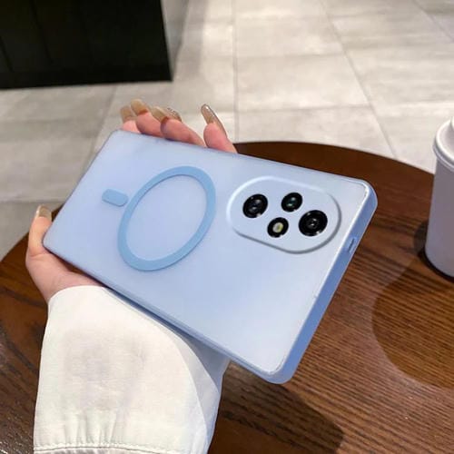 Funda para Teléfono PC Honor 200 Pro con Protección contra Frío, Hielo y Orificios Magsafe (Azul Transparente)