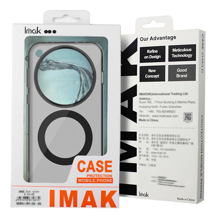 Funda IMAK Candy Series a prueba de golpes MagSafe para Samsung Galaxy S25 FE 5G (negra)