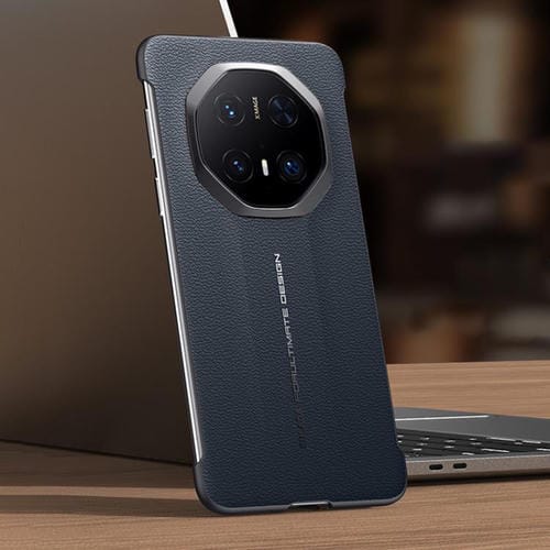 Funda híbrida Cuero de Vaca con Capa Superior sin Marco para Huawei Mate 70 Rs Ultimate Sulada (Azul)