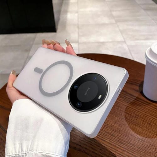 Funda para Teléfono Huawei Mate 60 Ice Fog Magsafe para PC (Gris Titanio)