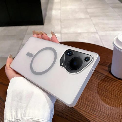 Funda para Teléfono Huawei Pura 70 Ultra Ice Fog Magsafe para PC (Gris Titanio)