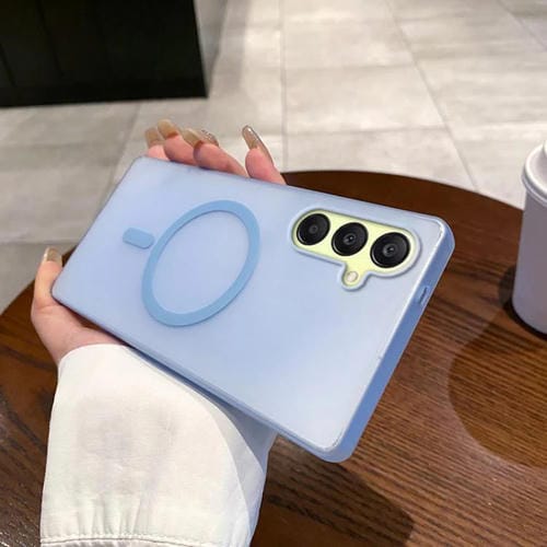 Funda para Teléfono Samsung Galaxy A26 5G Ice Fog Magsafe para PC (Azul Transparente)