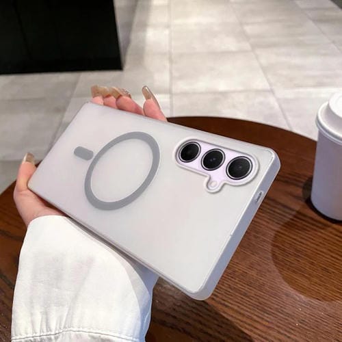 Funda para Teléfono Samsung Galaxy A56 5G Ice Fog Magsafe para PC (Gris Titanio)