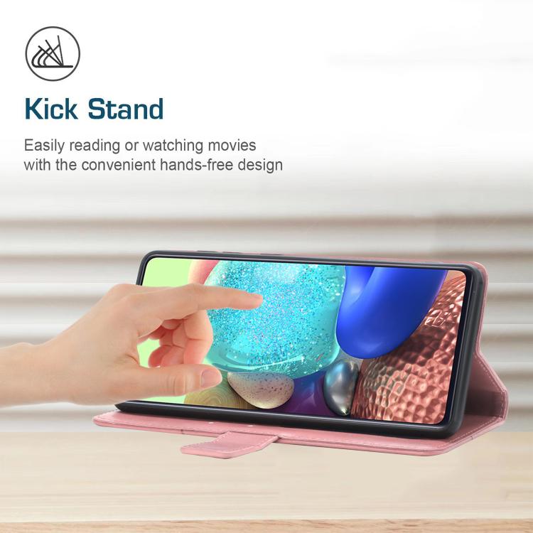 Funda de Cuero con Tapa y Patrón en Forma de Y para Infinix Hot 50 5G (Rosa)
