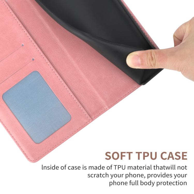 Funda de Cuero con Tapa y Patrón en Forma de Y para Infinix Hot 50 5G (Rosa)
