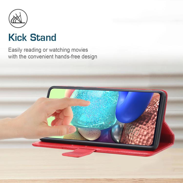 Funda Cuero con Tapa Patrón Y para Tecno Spark 30C 5G (Rojo)