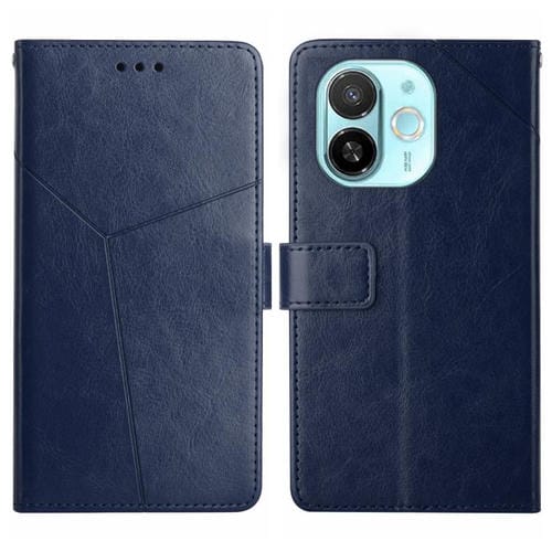 Funda de Cuero con Tapa y Patrón para Tecno Spark 30C 5G (Azul)
