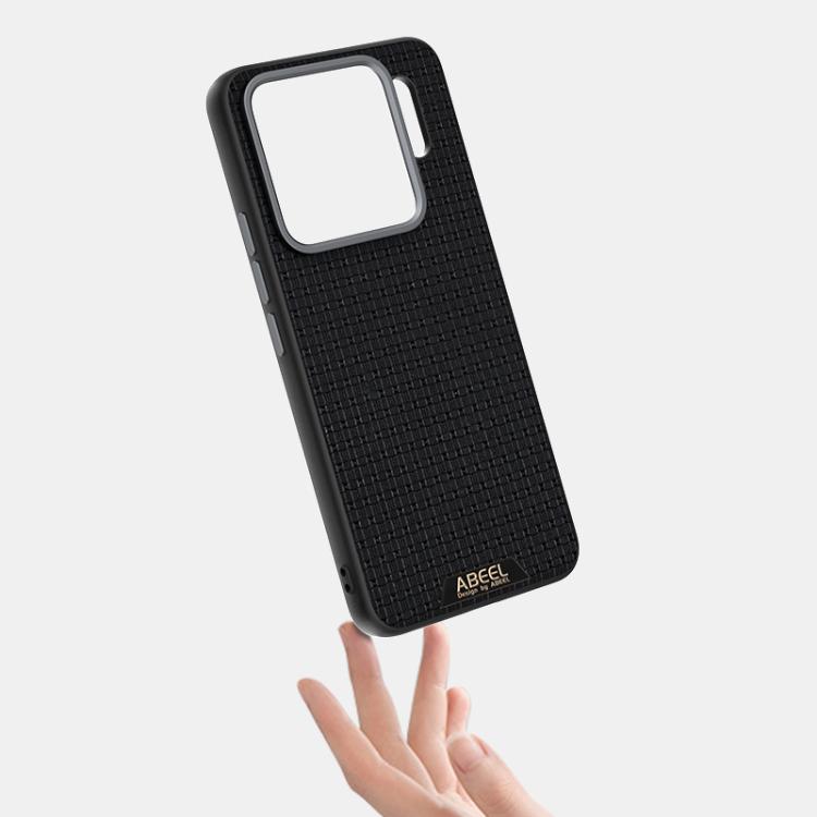 Para Xiaomi 15S Pro ABEEL Ruyi Pattern 6D Micro Relief MagSafe Funda de cuero para teléfono (marrón)