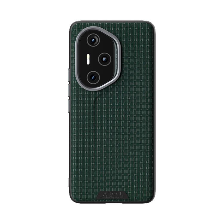 Funda de Cuero Microrelieve 6D con Patrón Abel Ruyi para Honor 300 Pro (Verde)