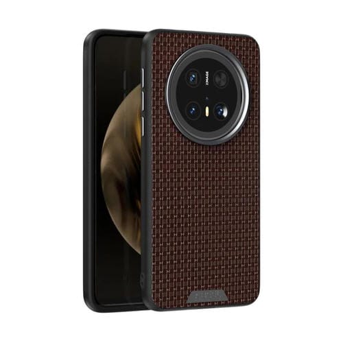 Funda de Cuero Micro Relieve 6D Abeel Ruyi para Huawei Mate 70 (Marrón)