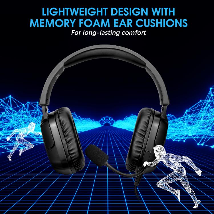 Auriculares Soulbytes S21 Omnidireccionales Ligeros con Almohadillas de Espuma Viscoelástica y Micrófono, Cable 2 m (Negro)