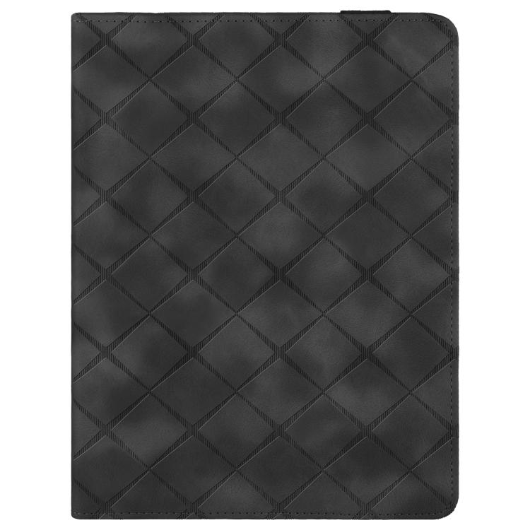 Funda de cuero con relieve de rombos para Xiaomi Redmi Pad 2 (negra)
