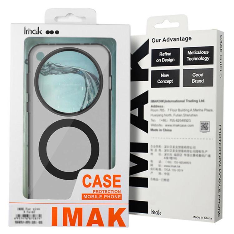 Funda de TPU + Pet Magsafe Imak Chocolate Series para Realme 14 Pro (Negra)