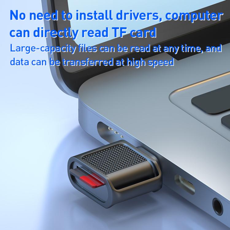 Lector de Tarjetas Mini Alta Velocidad 8 Pines USB 3.0 a Tarjeta TF (Dorado Claro)