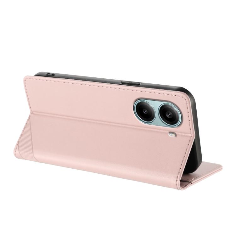 Funda de cuero retro con relieve global para Redmi Turbo 4 Pro (rosa)