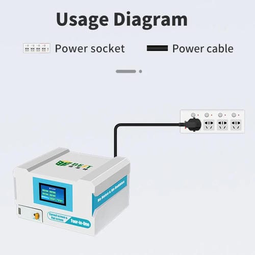 Máquina Laminadora y Antiespumante Inteligente Best B-528 4 en 1 de 7 Polegadas com Bomba de Vácuo Integrada (Tomada UE)