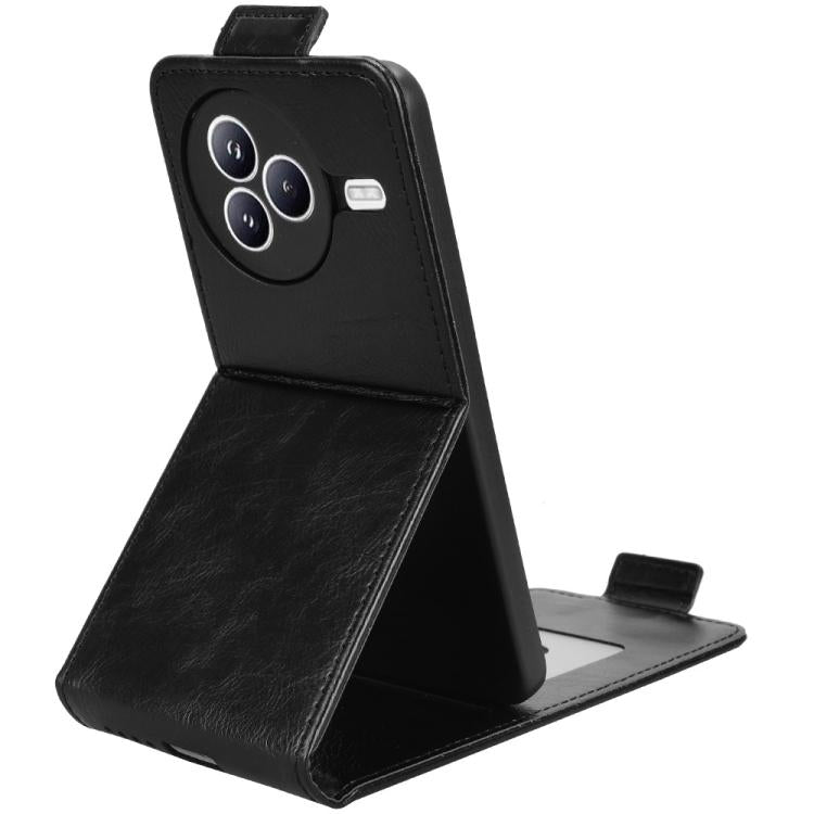 Funda magnética vertical de cuero con hebilla para Xiaomi Civi 5 Pro 5G (negro)
