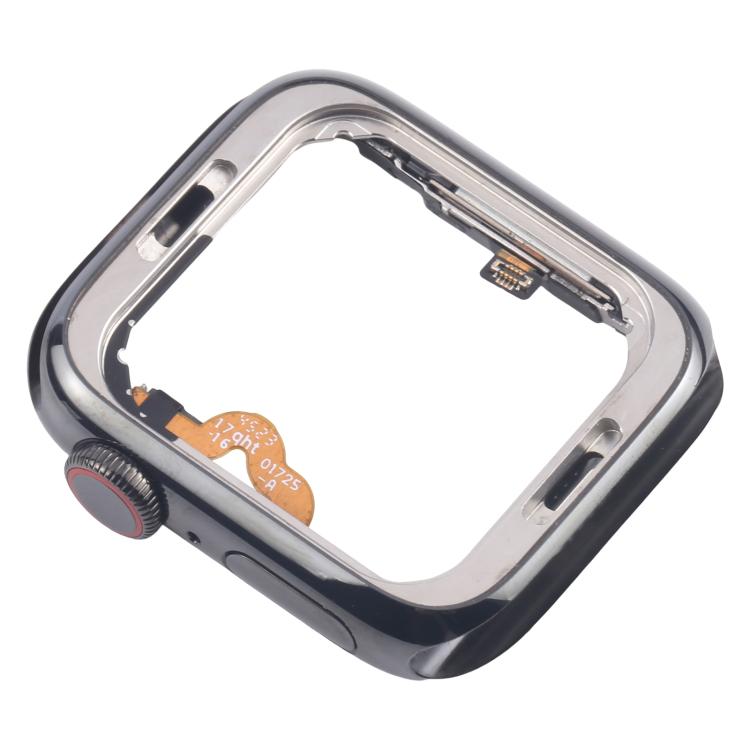 Central de Aço Grafite Apple Watch Series 5 40mm LTE com Placa de Luneta, Eixo Giratório da Coroa e Cabo Flexível