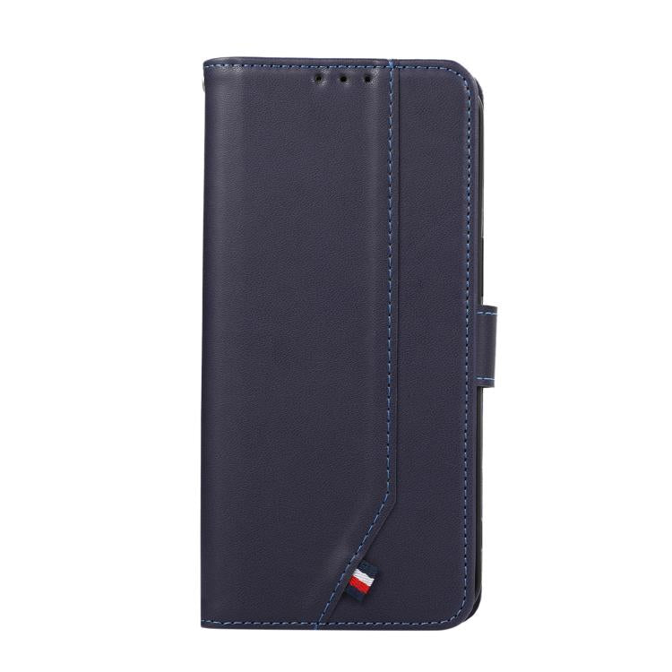 Funda de cuero ABEEL con textura delicada y RFID para Samsung Galaxy A17 5G (azul)