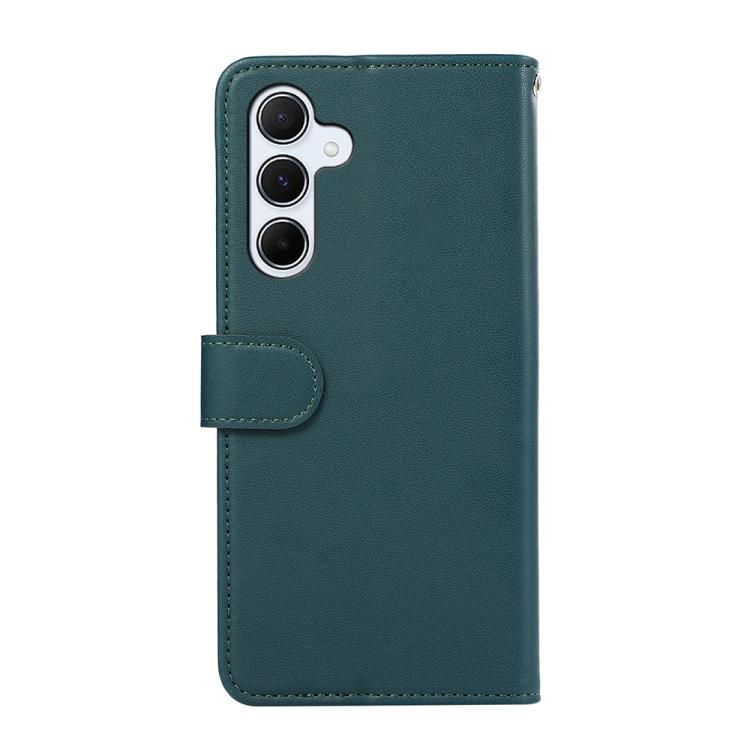 Funda de cuero ABEEL con textura delicada y RFID para Samsung Galaxy A17 5G (verde)