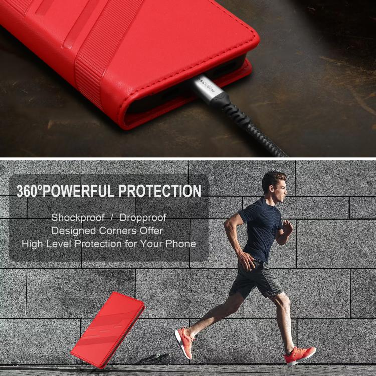 Funda de cuero retro con relieve para Infinix GT 30 Pro (rojo)