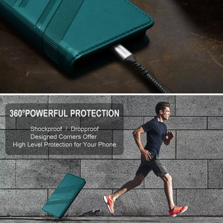 Funda de cuero retro con relieve para Infinix GT 30 Pro (verde oscuro)