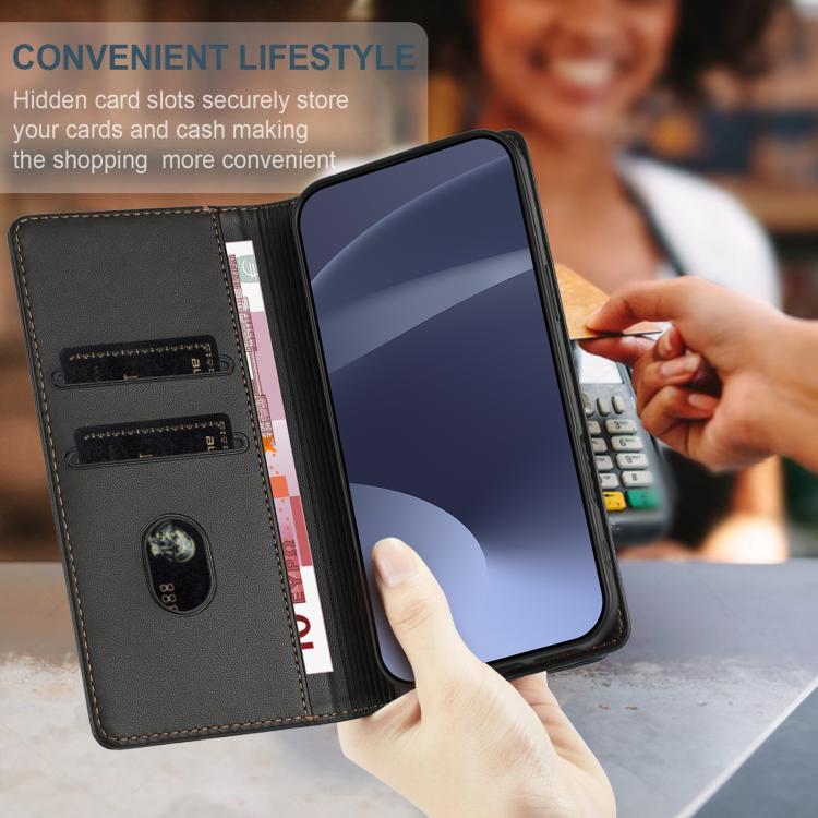 Funda de cuero retro con relieve para Infinix Note 50 Pro+ 5G (negro)