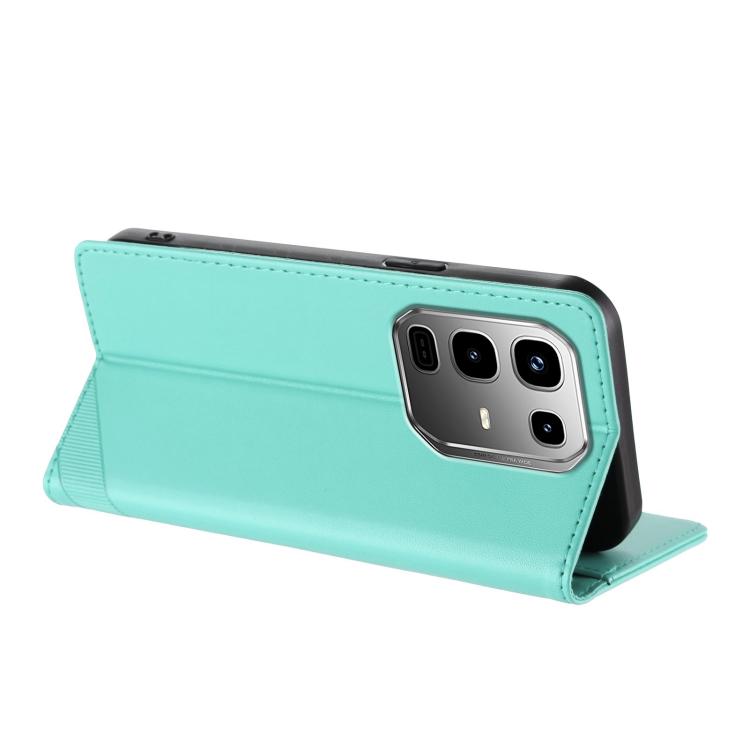 Funda de cuero retro con relieve para Infinix Note 50 Pro+ 5G (verde menta)