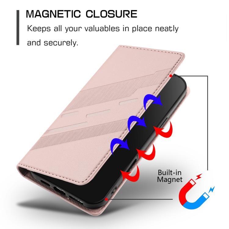Funda de cuero retro con relieve para Infinix Note 50 Pro+ 5G (rosa)