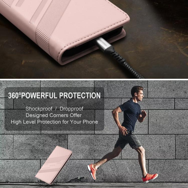 Funda de cuero retro con relieve para Infinix Note 50 Pro+ 5G (rosa)