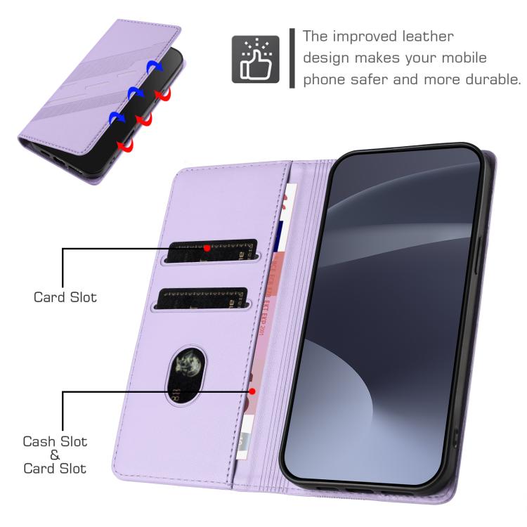 Funda de cuero retro con relieve para Infinix Note 50 Pro+ 5G (morado claro)
