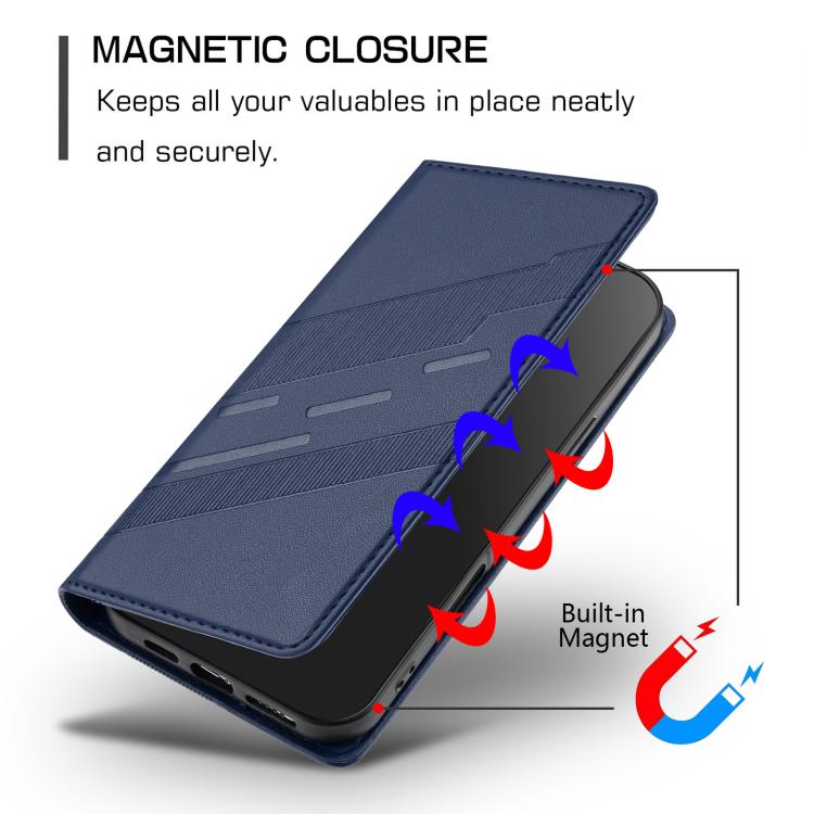 Funda de cuero retro con relieve para Infinix Note 50 Pro+ 5G (azul oscuro)