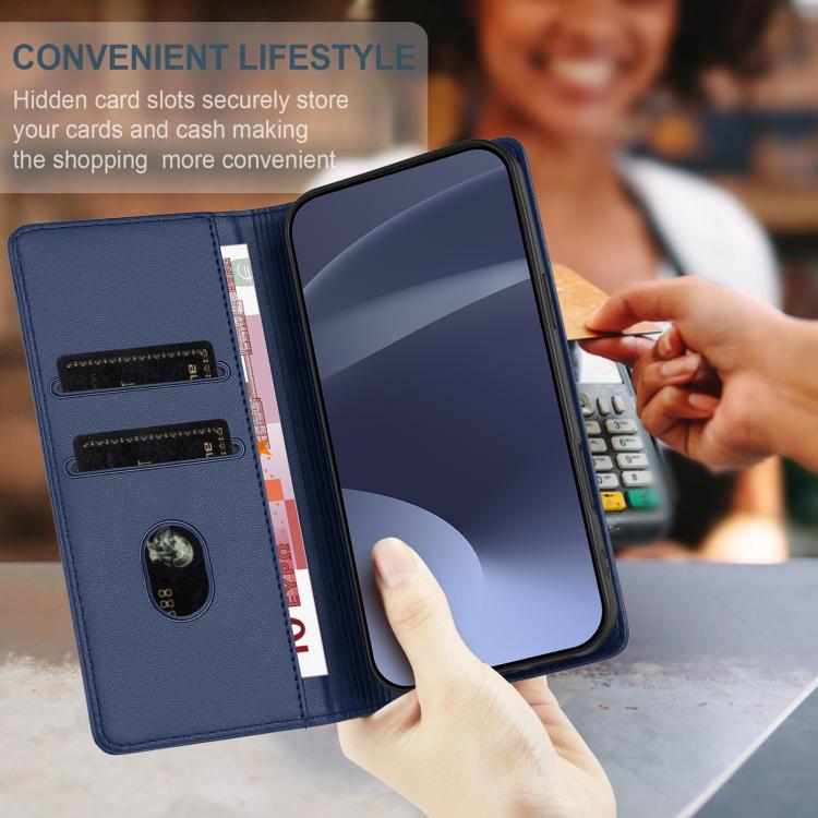 Funda de cuero retro con relieve para Infinix Note 50 Pro+ 5G (azul oscuro)
