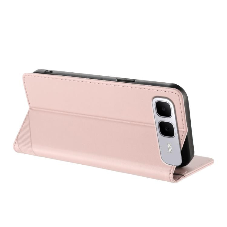 Funda de cuero retro con relieve para Infinix Smart 10 Plus 4G (rosa)