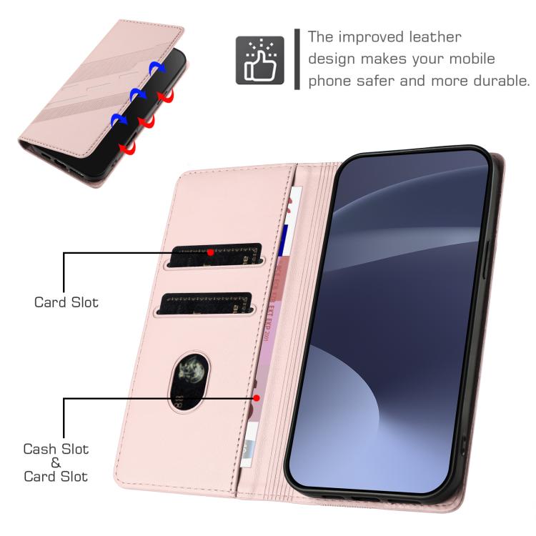 Funda de cuero retro con relieve para Infinix Smart 10 Plus 4G (rosa)