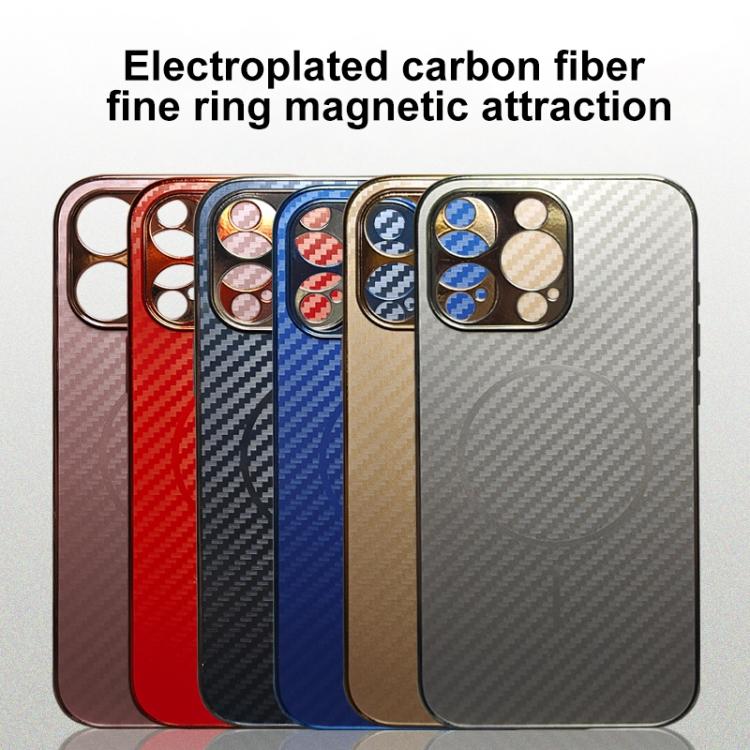 Funda de fibra de carbono con recubrimiento MagSafe para iPhone 16e (dorada)