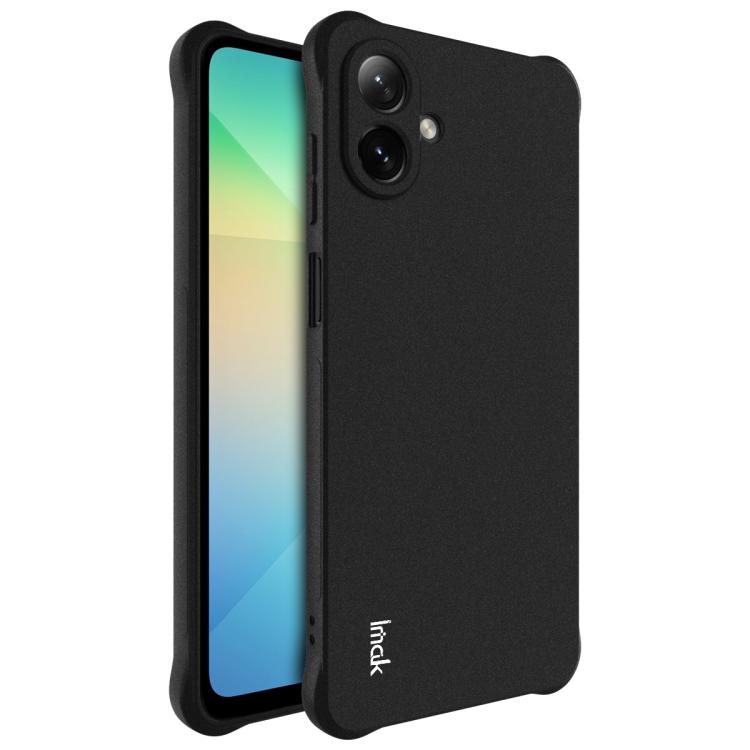 Funda de TPU antigolpes con airbag imak para Samsung Galaxy A07 4G (negro mate)
