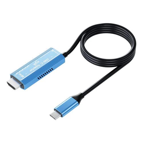 Cable adaptador YCE YCE-V286 Tipo-C a PD3.0 y HDMI 8K (Azul)