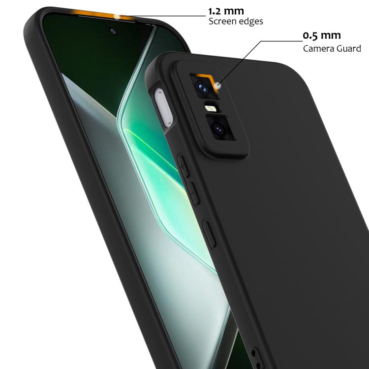 Funda de silicona Magsafe a prueba de golpes para Infinix GT 30 Pro (negra)