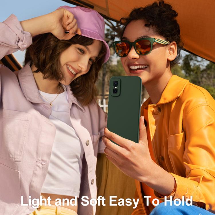 Funda de silicona Magsafe a prueba de golpes para Infinix GT 30 Pro (verde oscuro)