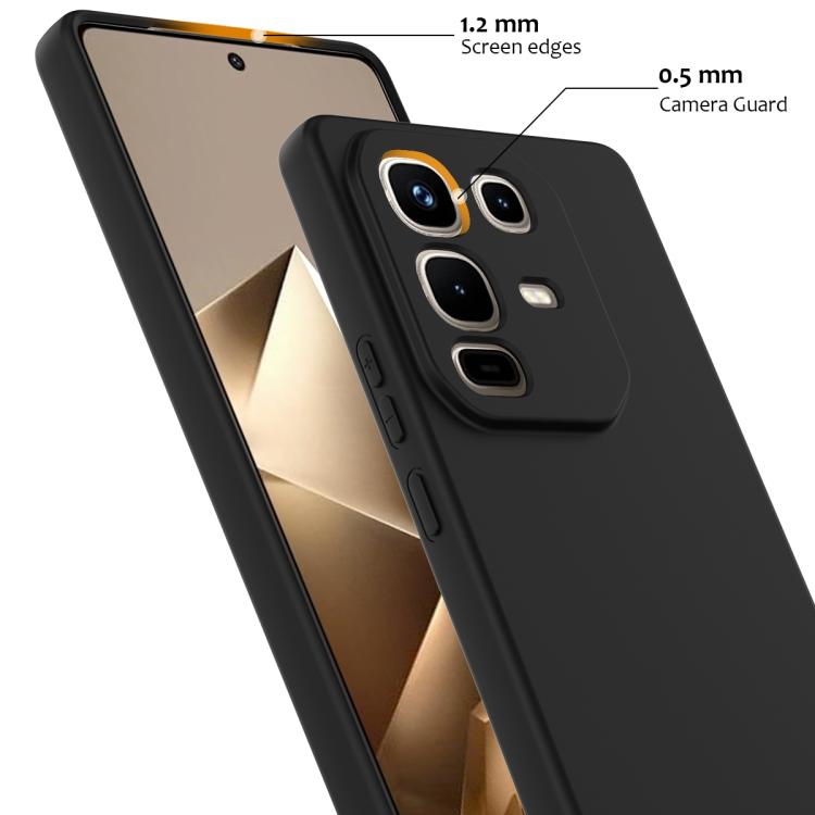 Funda de silicona Magsafe a prueba de golpes para Infinix Note 50 Pro+ (negra)