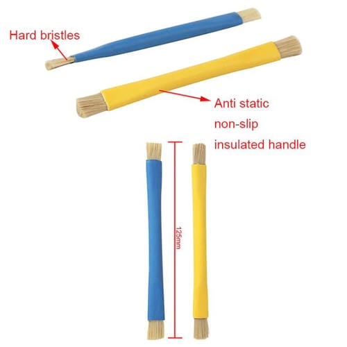 Hard Anti-static Brush Clean Dust from Motherboard Integrated Circuits (Yellow)