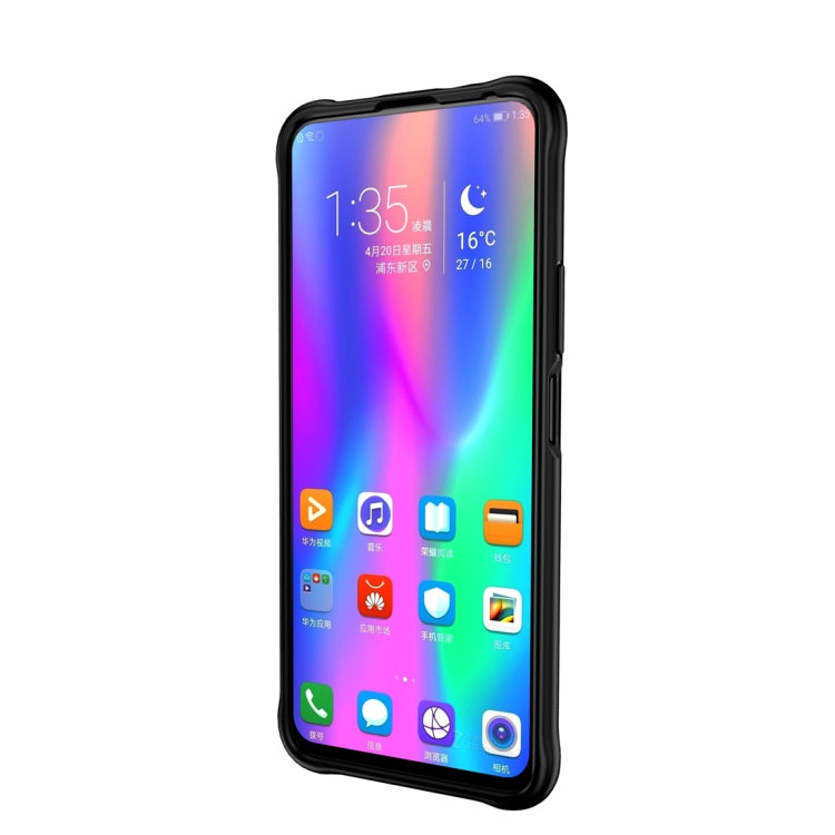 Para Huawei Honor X10 Butterfly Shadow Funda protectora de goma TPU a prueba de golpes (Azul)