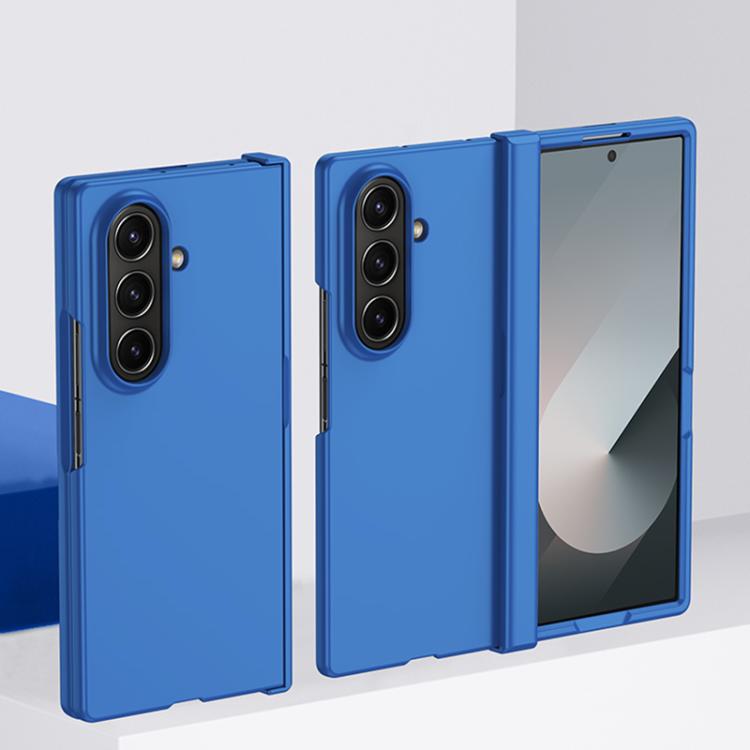 Funda de PC 3 en 1 con tacto suave para Samsung Galaxy Z Fold7 5G (azul claro)