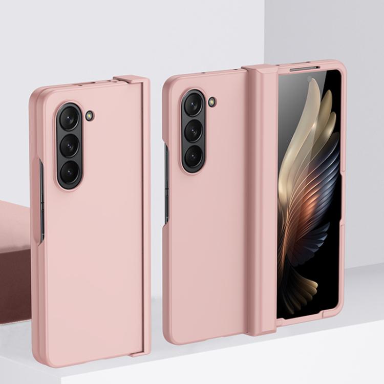 Funda de PC 3 en 1 con tacto suave para Samsung Galaxy Z Fold7 5G (rosa)